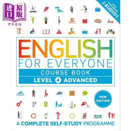 【中商原版】DK English for Everyone Level 4 Advanced course book 人人学英语4课本 英文原版进口语言学习工具书 外语自学 商品图1