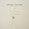 ANGEL ISLAND「雨荷」荷叶拉丝锆石可调节长项链 商品缩略图6