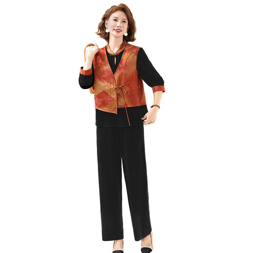 FW 2569中式套装洋气国风减龄气质复古两件套 商品图4