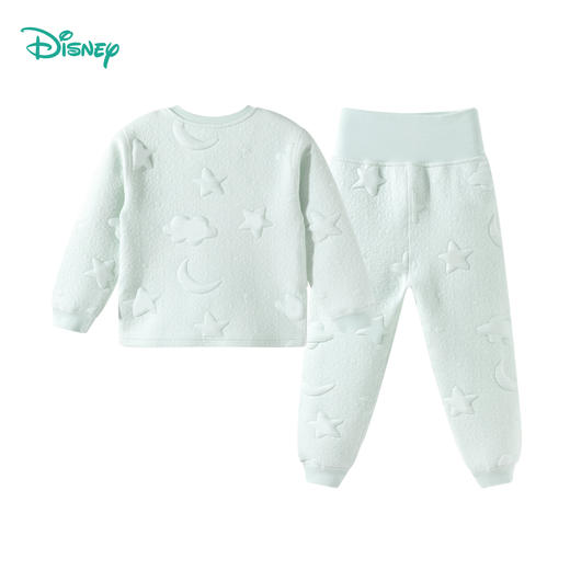 迪士尼三层暖棉2025秋冬新款男女长袖套装星月夹棉压花秋衣裤家居ZD4ET001 商品图10