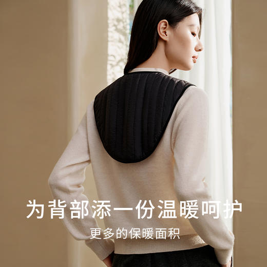 金三塔100%桑蚕丝填充围脖女轻盈温暖舒适护肩护背保暖围脖   JXQ317 商品图2