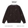 42516SDSA男士秋冬新款痞帅男装复古撞色纽扣开衫假两件针织衫百搭毛衣 商品缩略图0