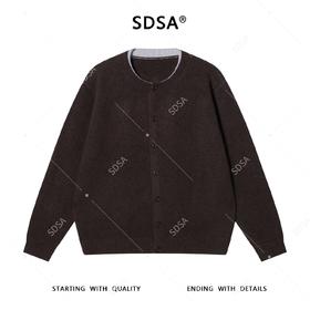 42516SDSA男士秋冬新款痞帅男装复古撞色纽扣开衫假两件针织衫百搭毛衣
