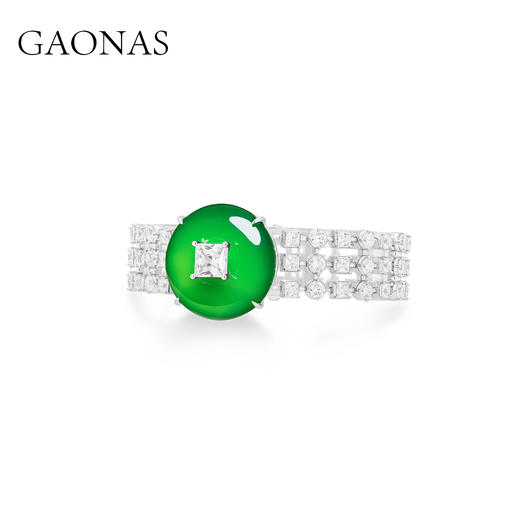 GAONAS  四方和美 中式臻奢绿平安手链11556SG 商品图1