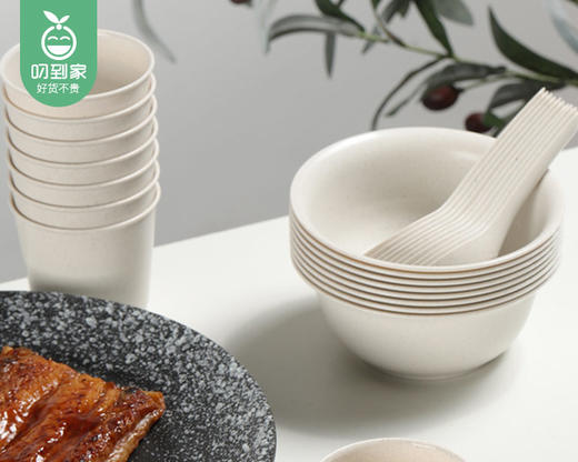 康大师喜庆稻壳餐具*2包（10人份/包） 商品图2