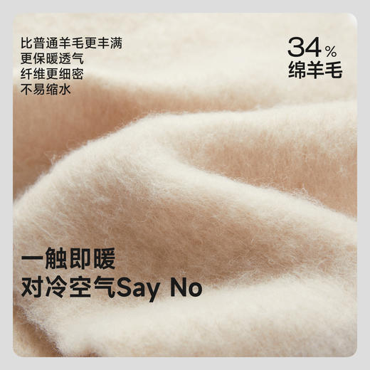 VVC羊毛围巾女2025新款秋冬柔软保暖两用披肩百搭流苏加厚围脖 商品图2