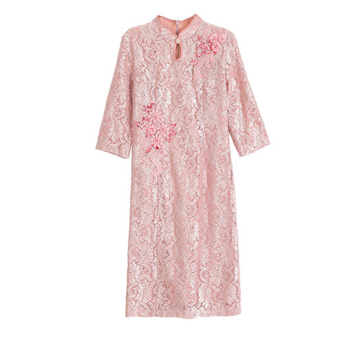 AHM xxnz6618礼服裙优雅粉色连衣裙 商品图4