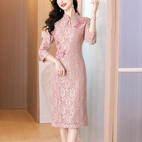 AHM xxnz6618礼服裙优雅粉色连衣裙