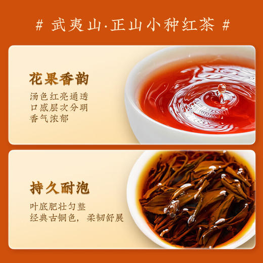 茶马世家丨时来运转 （金骏眉+正山小种）福建武夷红茶 150g 两大名茶 送礼礼盒 商品图3