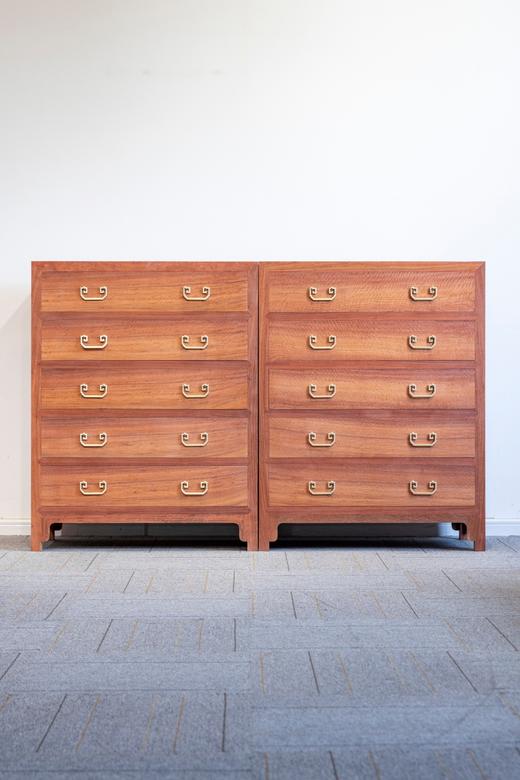 红桥红 | 家具严选  缅甸花梨（大果紫檀）【105四面平五斗柜】 商品图0