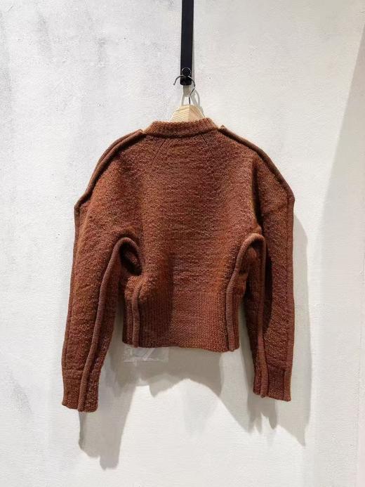 女款圆领针织开衫毛衣 商品图1