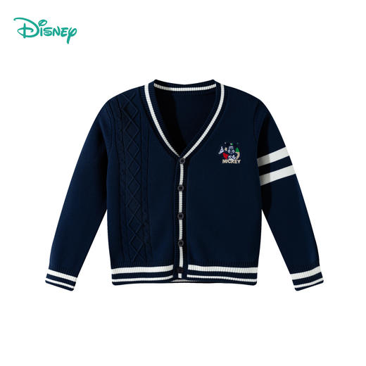 迪士尼男童毛衣开衫春秋新款童装儿童秋季外套男孩秋装针织衫ZD3ES066 商品图7