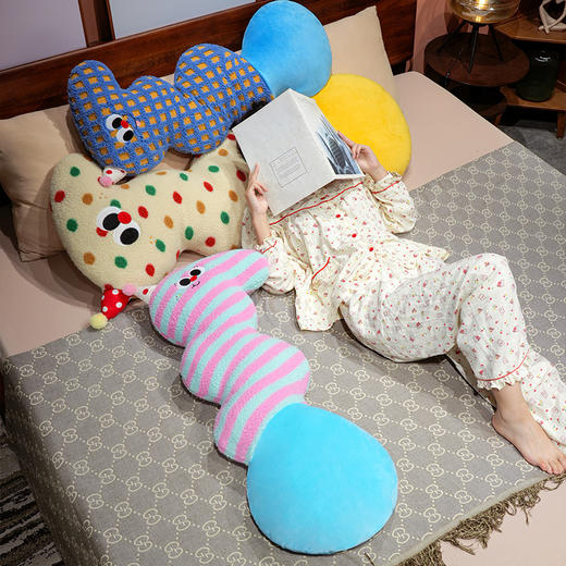 自然醒多巴胺羊羔绒大眼云朵长条抱枕QYL 商品图12