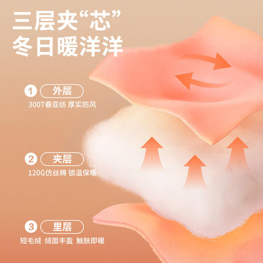 迪士尼童装婴幼儿夹棉连体衣加厚初生儿童连身衣女宝宝冬季ZD4EL011
 商品图5