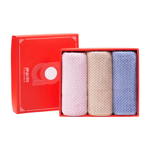 洁玉 舒畅毛巾三条装(GJ) 颜色随机 商品图0