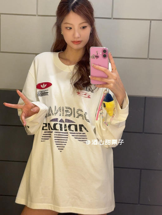 正品三叶草MOTO男女长袖卫衣T恤090201 商品图11