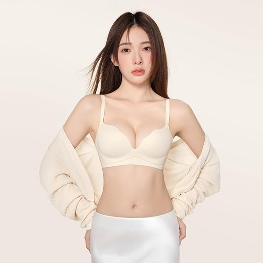 热卖！托胸神器！显瘦美胸！ 秘密的世界 Secret World 女士内衣 聚拢贝壳杯 小胸聚拢不空杯 立体有型 无钢圈 舒适收副乳 D97 商品图5