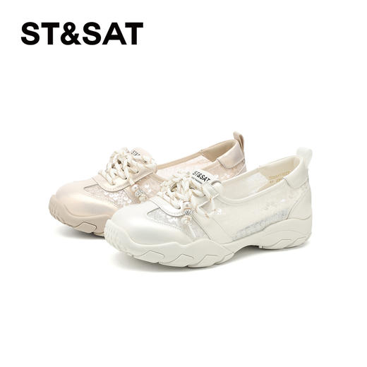 星期六亮片网纱拼接运动玛丽珍SSD3111EZT 商品图8