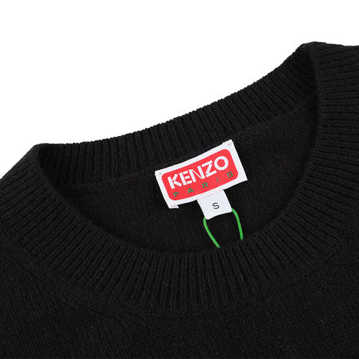 【超惠秒】Kenzo  高田贤三 男女通款 全羊毛刺绣海棠花logo百搭针织衫/毛衣/外套11698 商品图3