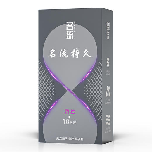 [名流]天然胶乳橡胶避孕套(颗粒型)(胶乳原色) 商品图5