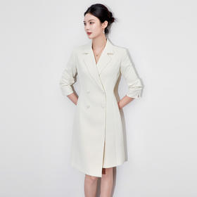 「高货wl」全新升级【铂金会员358/天猫479/差价121】(02459)洛诗琳气质通勤知性连衣裙2025秋季优雅收腰显瘦西装裙女