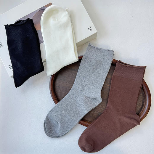基础简约袜子纯色女袜纪念日百货门店同款165195491 商品图0
