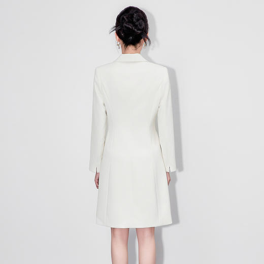 「高货wl」全新升级【铂金会员358/天猫479/差价121】(02459)洛诗琳气质通勤知性连衣裙2025秋季优雅收腰显瘦西装裙女 商品图1