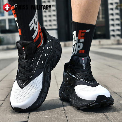 瑞士军工SWISS MILITARY 情侣同款潮流厚底 增高显瘦 耐磨防滑 街头情侣休闲鞋/SM8851 商品图1