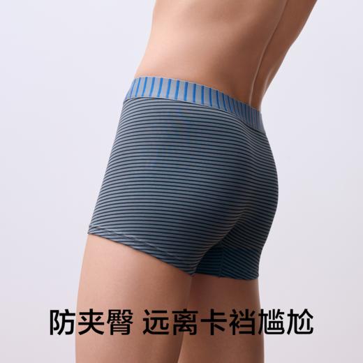 【新品上新】有棵树纯棉条纹设计款男士四角裤3条装-U1206 商品图3