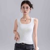 雀说纯棉吊带背心女内衣内搭宽肩工字打底上衣修身纯色无袖T恤AL 商品缩略图1