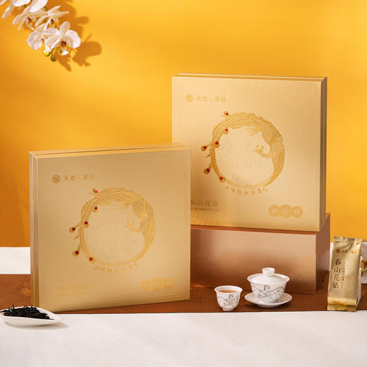 天池 凤凰单丛 春山花语  蜜桃香 茶叶 礼盒 182克 商品图4