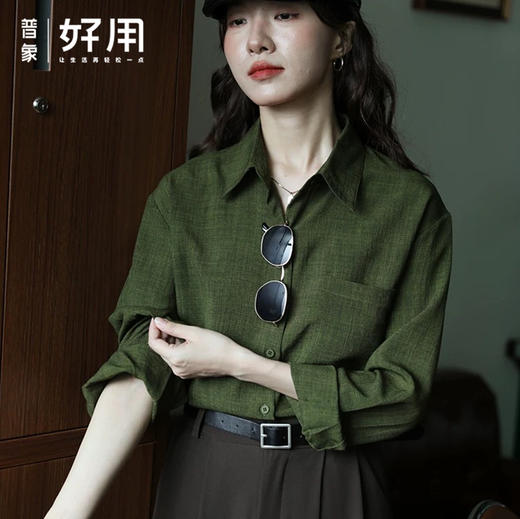 浅幼 复古仙踪衬衫 百搭文艺复古风！ 商品图0