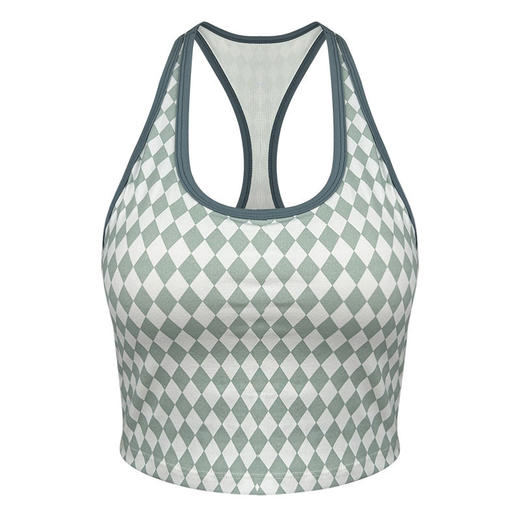 跃牌【周游世界】秋冬新款瑜伽服女裸感跑步运动内衣背心固定杯工字美背健身服BR1672 商品图4