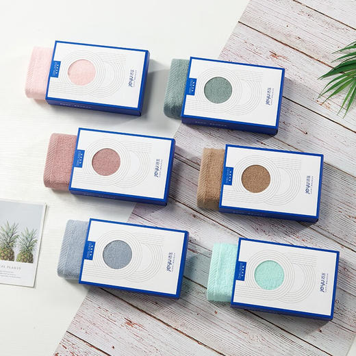 洁玉 甄柔毛巾 颜色随机（GJ） 双条装礼盒（毛巾2条） 商品图6