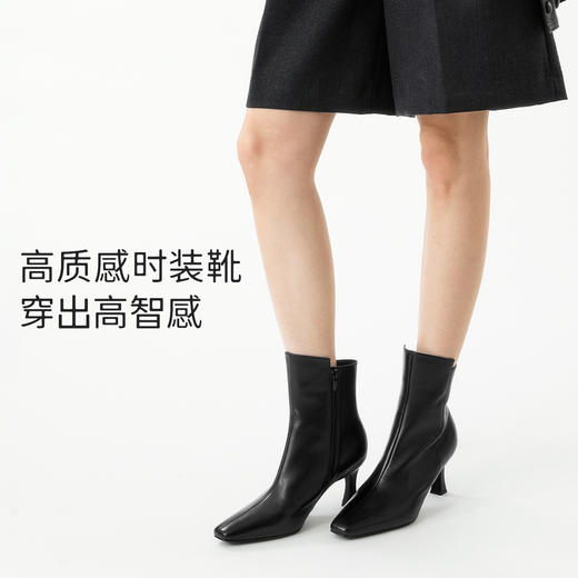 【专供款】7or9秋冬靴子短靴时装通勤黑提 商品图3