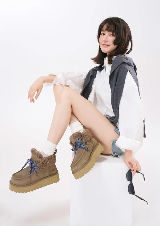 【隆丰起程-雪地靴专场】女士冬季芙卡拉泰迪绒羊毛雪地靴SW5W224YW 商品图1