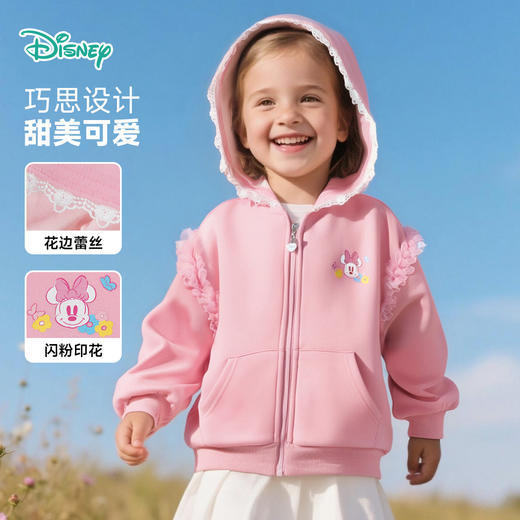迪士尼宝宝童装秋季新款女童时尚休闲卡通舒适百搭外套ZD3ES027 商品图1