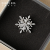 【初雪】可旋转雪花胸针·金银双色 商品缩略图3