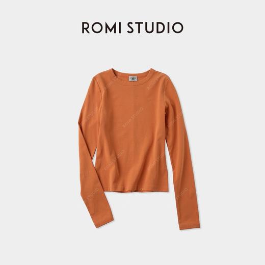 ROMI STUDIO“权威长袖”棉质修身弹力舒适短款长袖T恤 RWCAST5306 商品图0