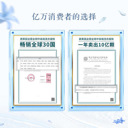 SukGarden蔬果园英国蓝风铃香氛洗衣凝珠8g*42颗 商品图1