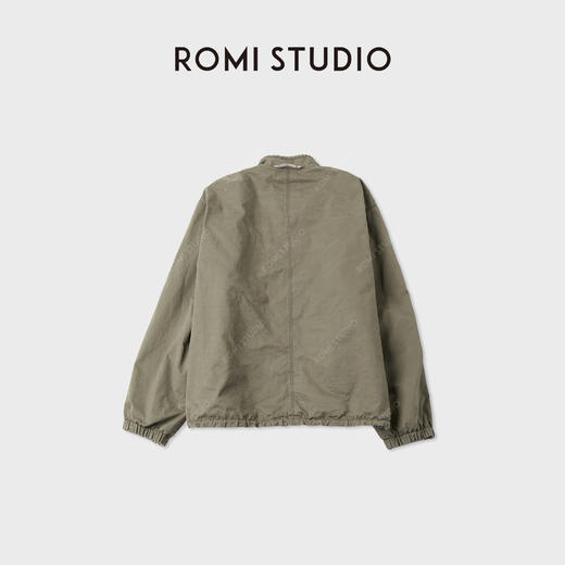 ROMI STUDIO“休闲中古”两面穿撞色做旧洗水立领外套 RWCAWY5258 商品图1