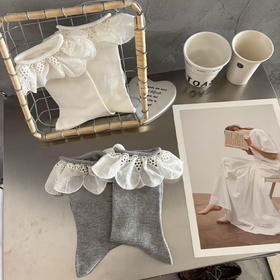 仙气花边女袜纯色袜子纪念日百货门店同款164044510