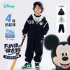 迪士尼童装酷帅休闲棒球服三件套秋季新款男童米奇印花外套套装ZD3ET027 商品缩略图2