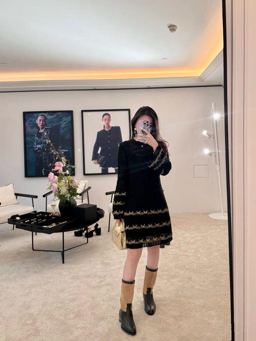 香奈儿25早秋长袖连衣裙 订织订染美利奴进口面料（TM） 商品图3