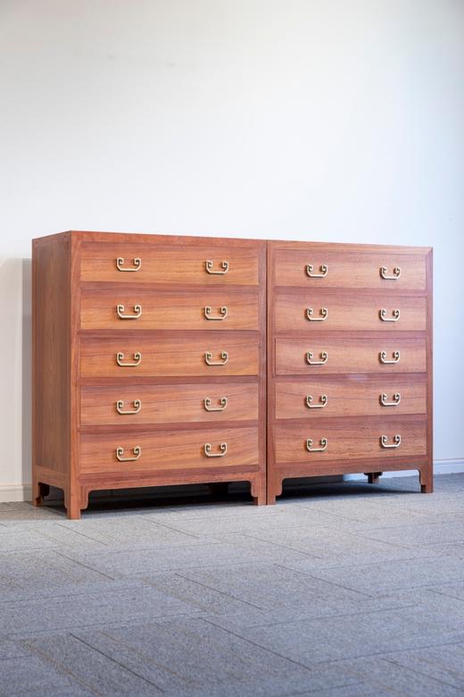 红桥红 | 家具严选  缅甸花梨（大果紫檀）【105四面平五斗柜】 商品图1