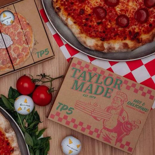 TaylorMade泰勒梅高尔夫球 25款TP5 PIZZA限量版五层高尔夫披萨球 商品图1