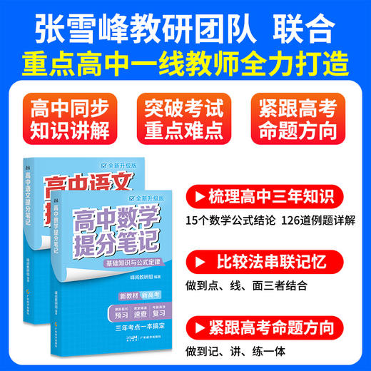 2025高中提分笔记张雪峰物理新教材语文数学英语化学生物政治地理全套高一高二高三高考总复习公式知识清单思维导图手册 商品图2