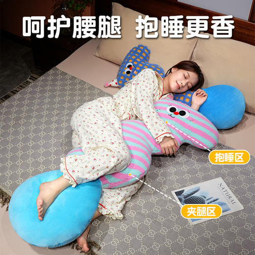 自然醒多巴胺羊羔绒大眼云朵长条抱枕QYL 商品图2