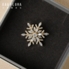 【初雪】可旋转雪花胸针·金银双色 商品缩略图2