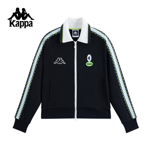Kappa 2025秋季新款 休闲复古 潮流翻领开衫针织外套KPDJDWK80 商品图0